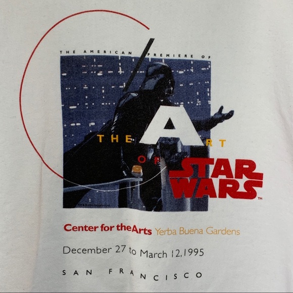 Vintage 1995 The Art of Star Wars exhibit San Francisco sweatshirt - Picture 3 of 16